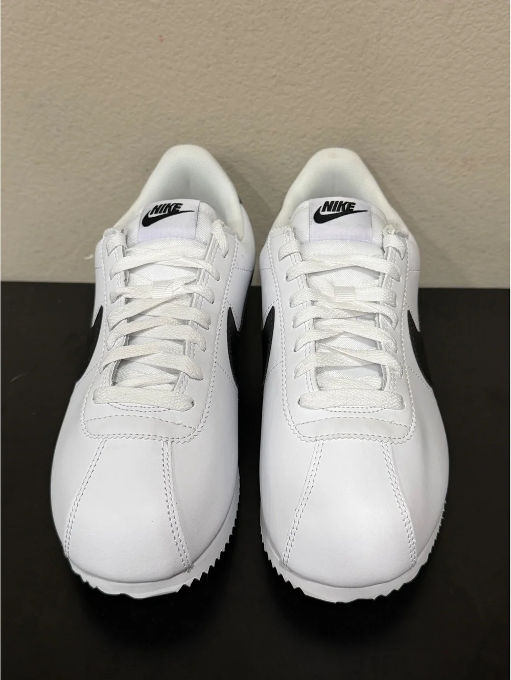 Size 7.5M/9 Women - Nike Cortez White Black